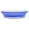 Round Soap Dish Made From Thermoplastic Resins in Blue Finish
